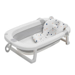 Collapsible Baby Bathtub With Soft Support Cushion | Grey