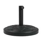 25kg Heavy-Duty Round Umbrella Base with Spiral-Cross Reinforcement Design