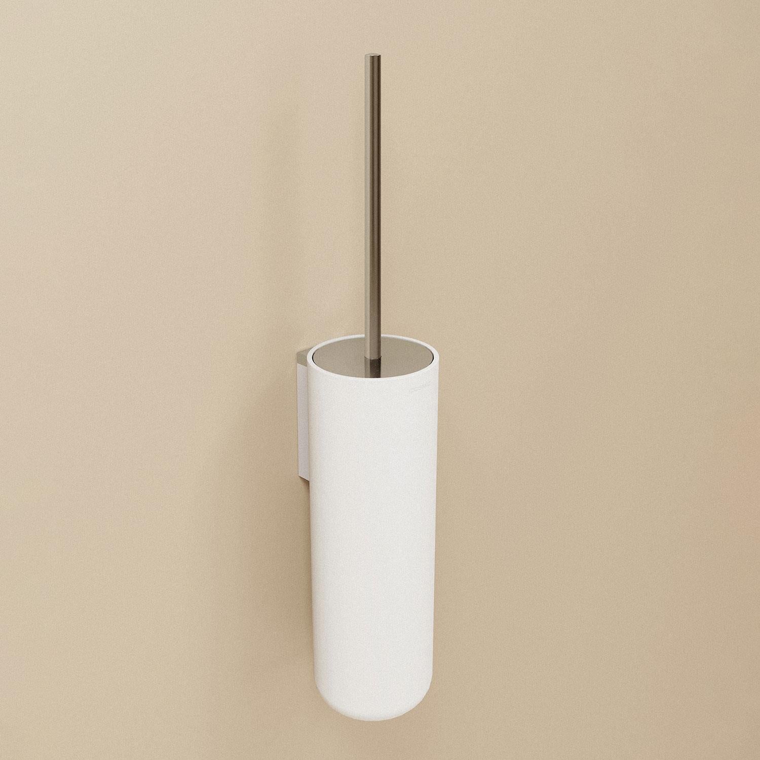 Toilet Brush, Screw-in Or Self-adhesive, Chrome Silver, Next Collection