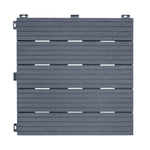 Cosmpolitan Eco Interlocking 30x30cm Decking Tiles | Set of 10 | Cool Grey