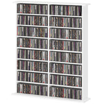 Cd Storage Unit Dvd Tower Blu-ray Storage Shelf For Office | Large | White