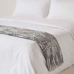 Ophelia Soft Throw With Tassels | 125cm x 150cm | Grey