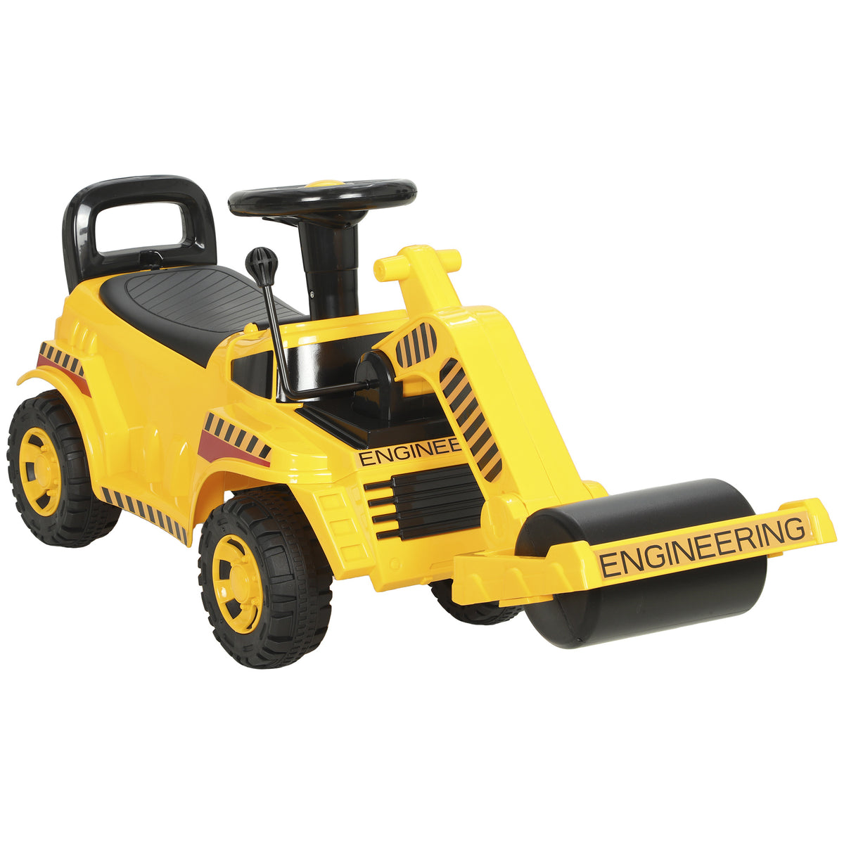 Kids Ride On Tractor, Detachable Trailer Ages 1-4, Horn, Yellow
