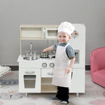 Luxury Kitchen Playset With Accessories Pretend Set White