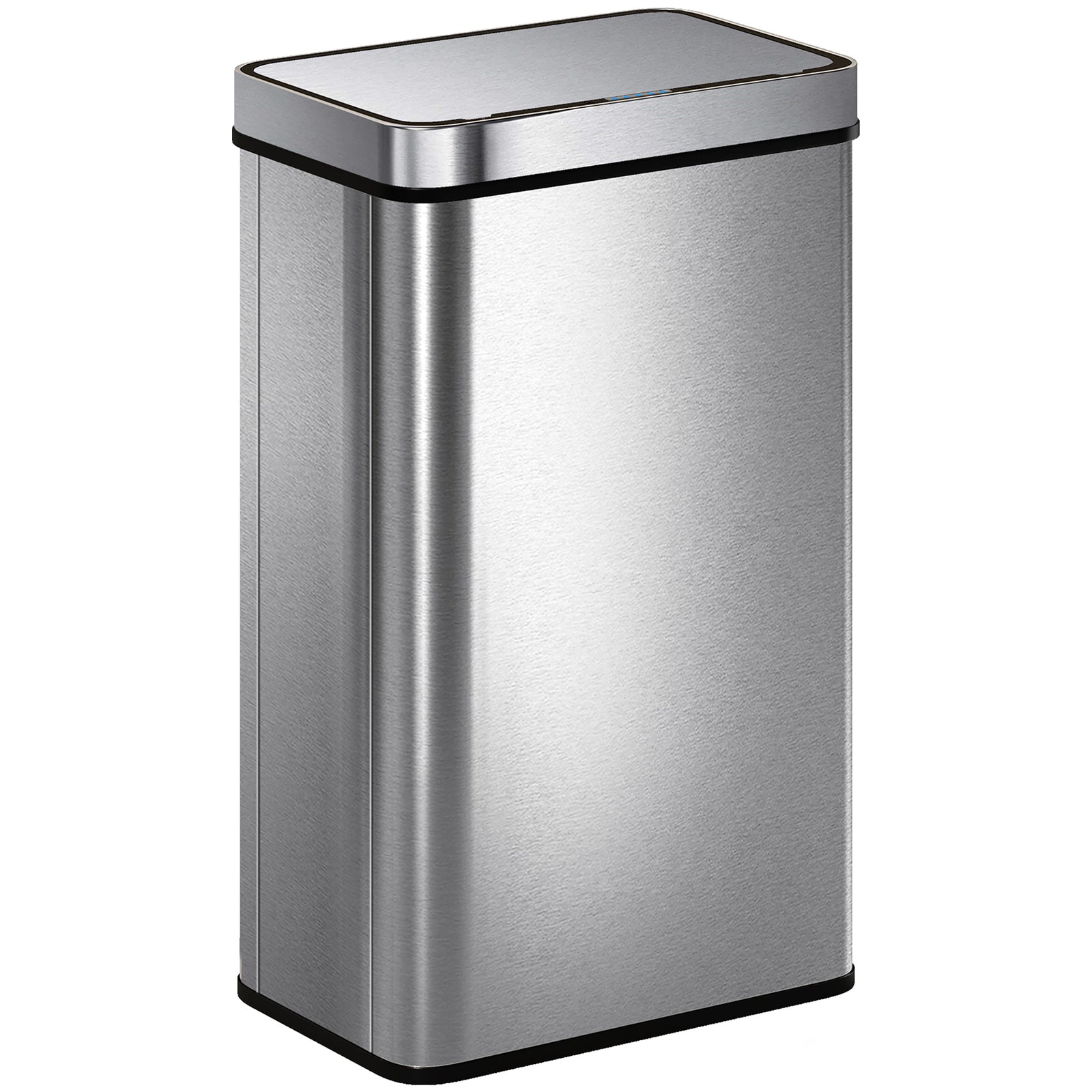 Kitchen Bin With Fingerprint-proof Stainless Steel, Silver Tone | 60l | Silver