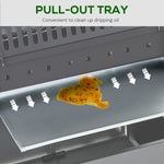 Outsunny Gas Bbq Grill 4 + 1 Stainless Steel Burner Garden Barbecue