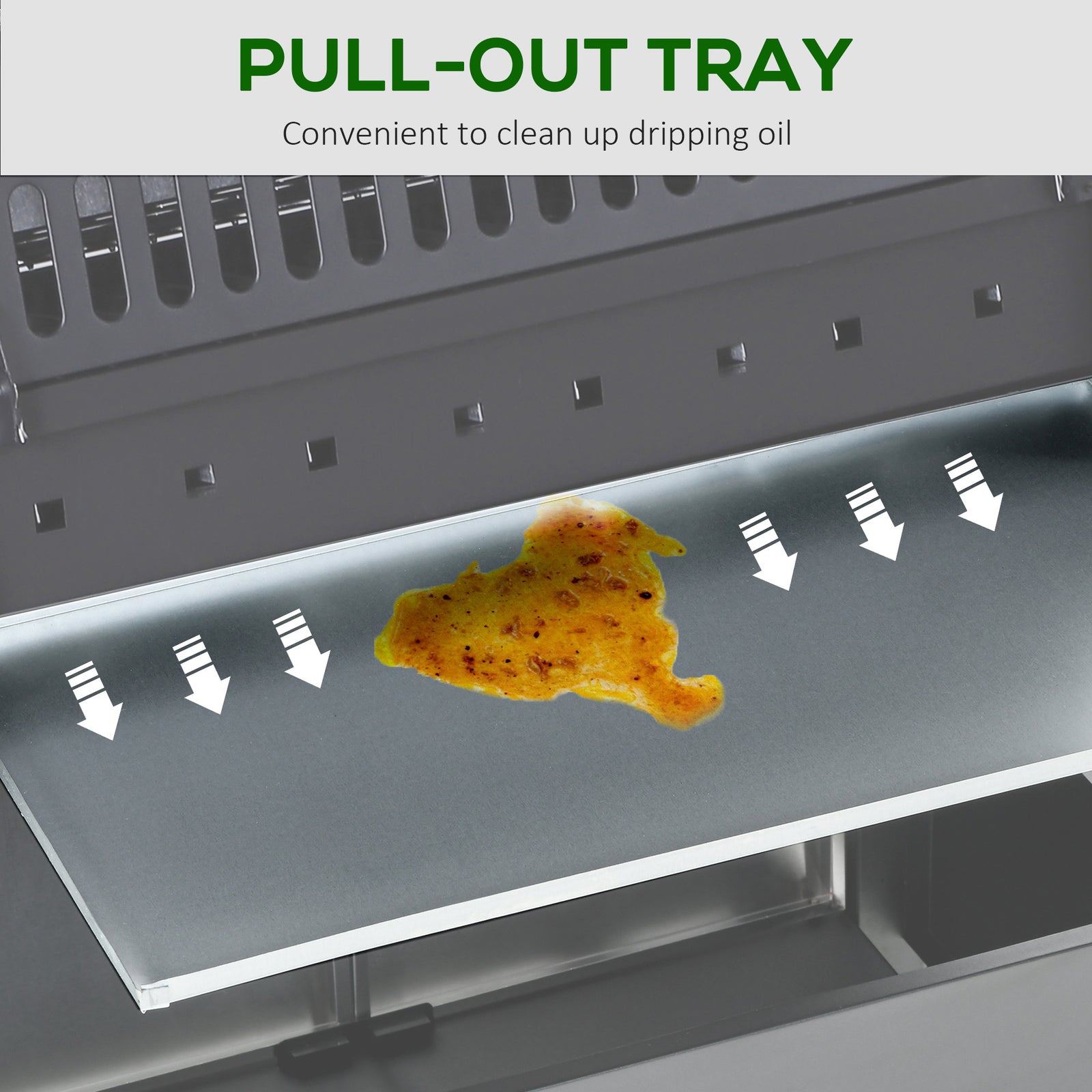 Outsunny Gas Bbq Grill 4 + 1 Stainless Steel Burner Garden Barbecue