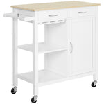 Trolley Cart With Cupboard, Rolling Wheels