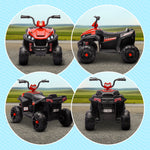 12v Kids Electric Quad Bike W/ Spring Suspension, Forward, Backward | Red