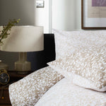 Elsie Cotton Printed Duvet Cover Set | King | Natural