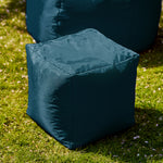 Outdoor Bean Cube Pouffe Bean Bag | Teal