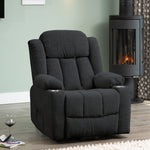 Redding Dual Motor Electric Lift Assist Recliner Chair With Massage And Heat | 1 | Dark Grey