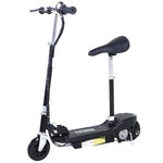 Foldable Powered Scooter With Adjustable Seat And Brake | Black