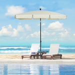 Aluminium Sun Umbrella 2x1.3m Parasol | Cream