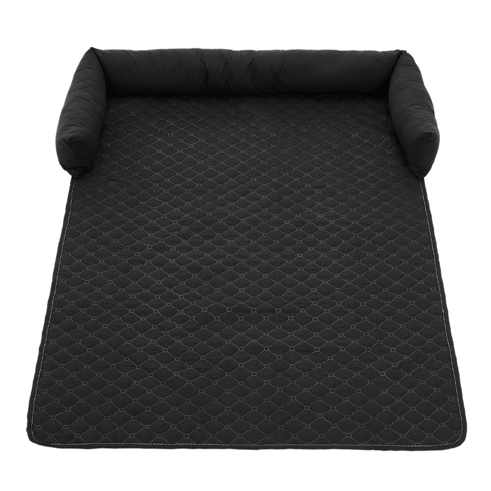 75x120cm Waterproof Pet Bed Furniture Protector Mat Dog Sofa Cover With Pillow
