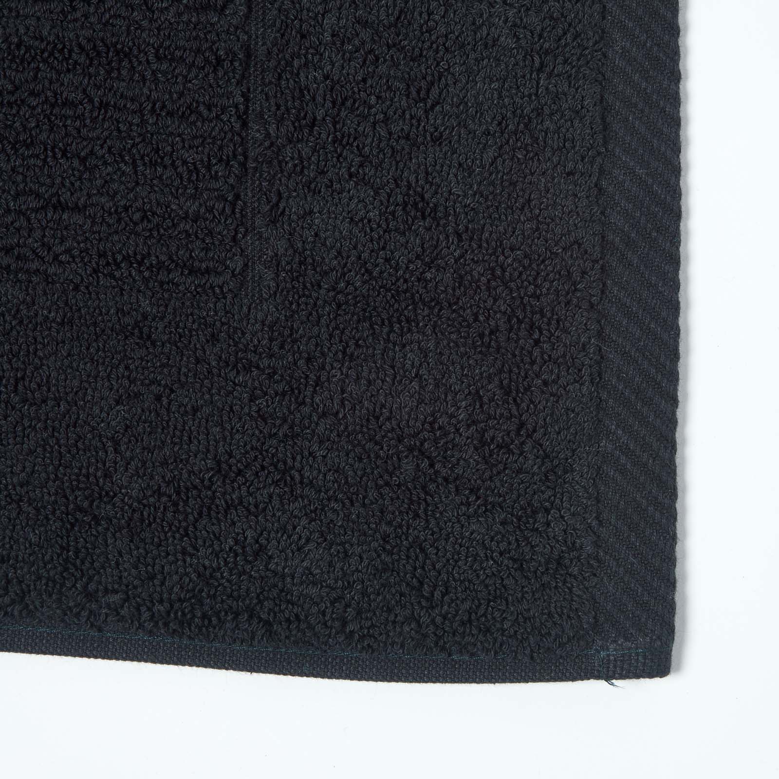 Imperial Plain Turkish Cotton Bath Mat | 50 x 80cm | Black