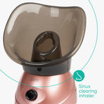 Livivo Facial Spa Steamer Rose Gold With Aromatherapy Diffuser And Nozzles