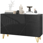 Freestanding Storage Cabinet With Adjustable Shelves | One Size | Black