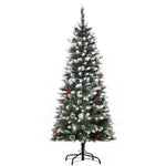 5/6ft Artificial Christmas Tree Xmas Decor With Pinecone | 5ft | Green