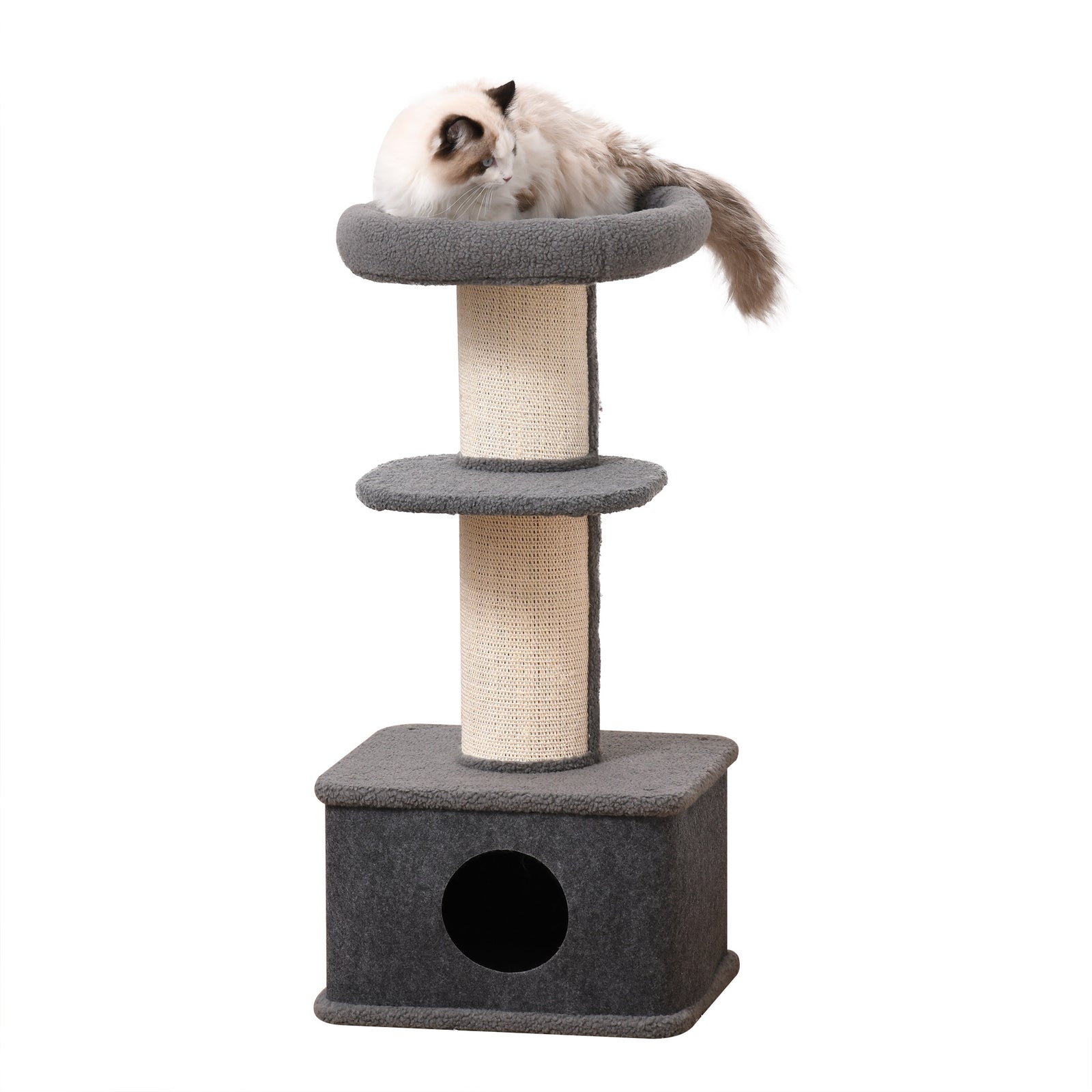 Cat Tree Kitten Tower Pet Furniture W/ Scratching Post Condo Perches