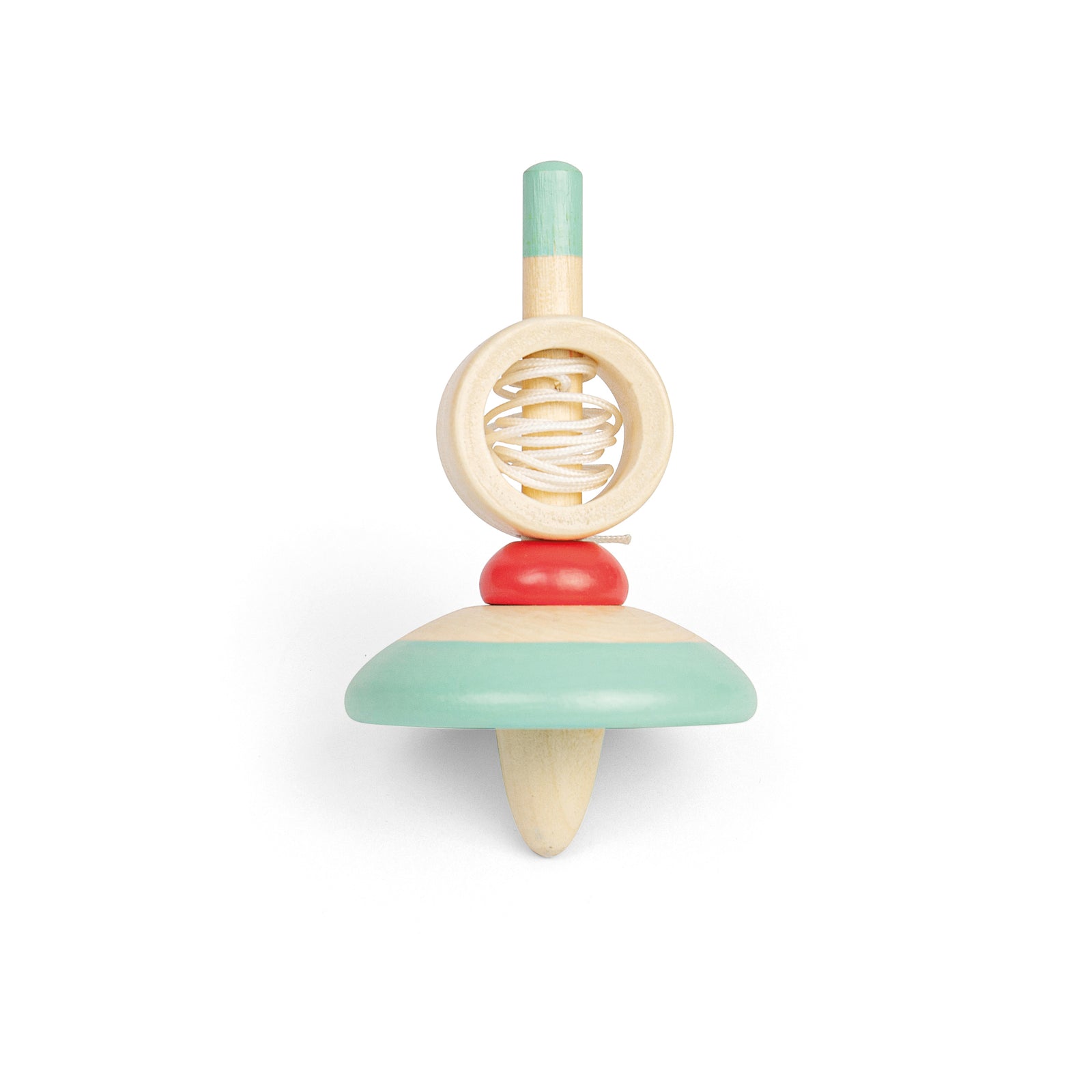 Wooden Pull String Spinning Tops