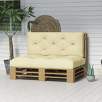 2 Seater Seat Cushions Water Repellent With Back Cushion | Beige