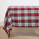 Red Macduff Tartan Christmas Tablecloth 137 X 178 Cm