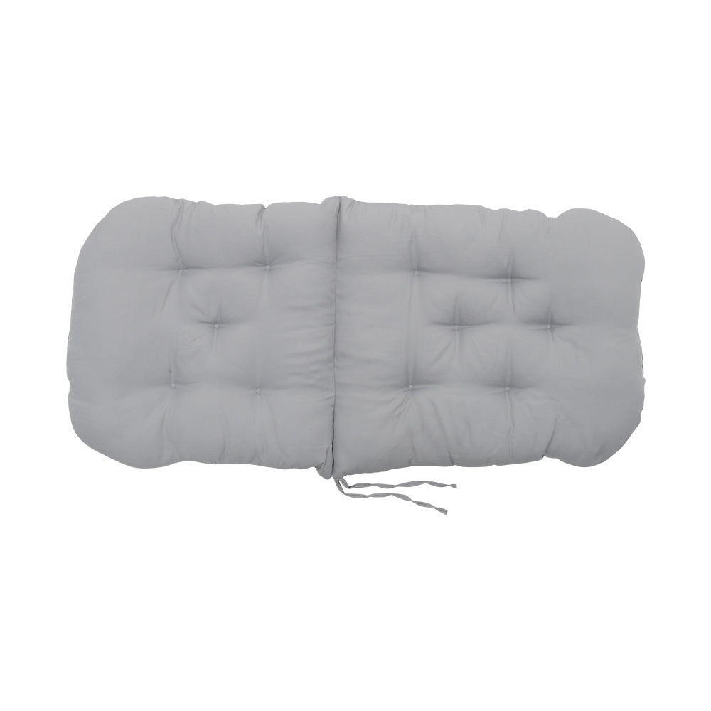 Rocking Chair Tufted Seat Pad Non-slip Seat Cushion | Light Grey