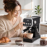 HOMCOM Espresso Machine With 20-bar Pressure, Black