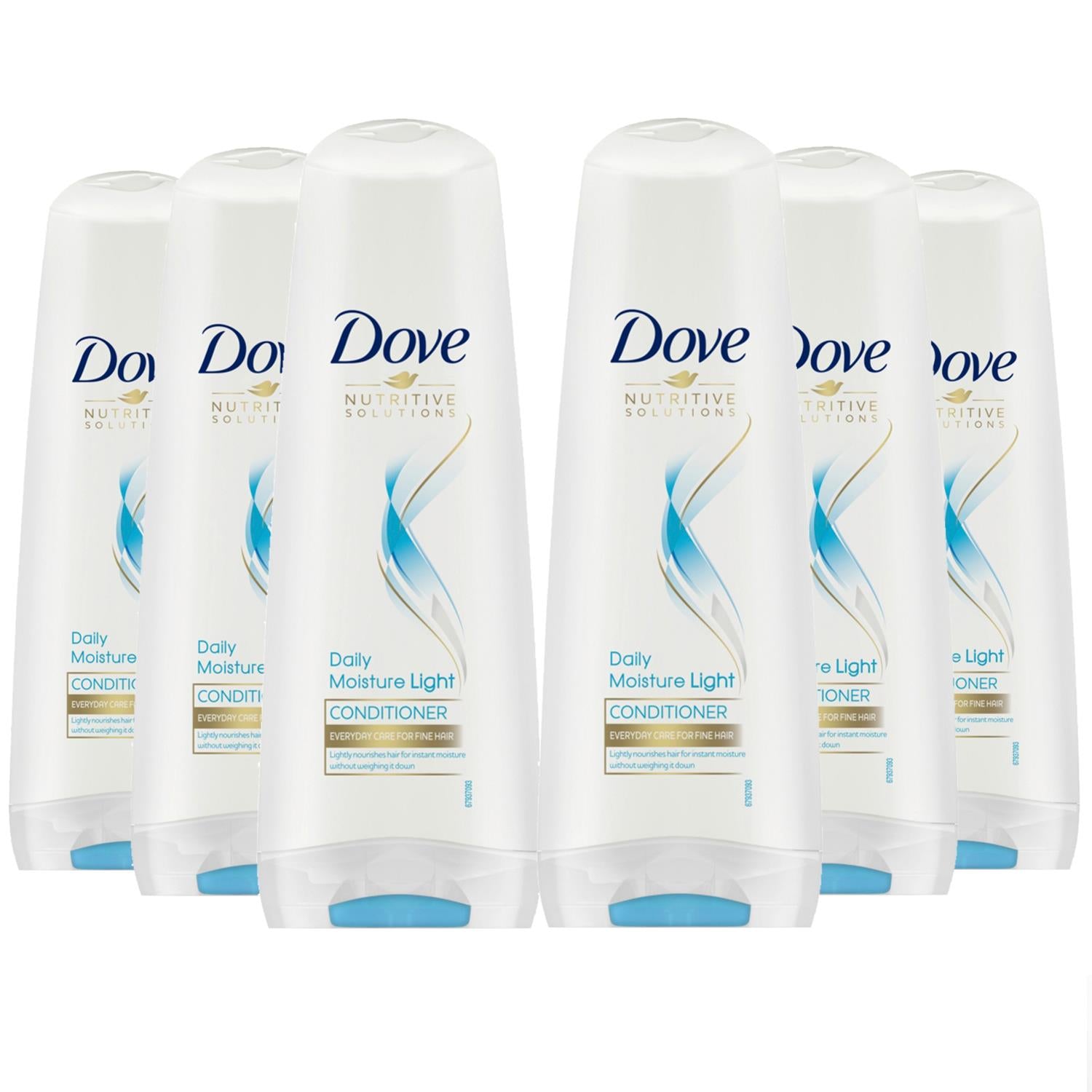 Daily Moisture Light Conditioner Everyday Care For Fine Hair 350ml, 6pack