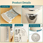 1.7l 3000w Kettle And 2 Slice Toaster With Keep Warm Memory Function | Cream