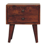 Solid Wood Mini Chestnut Modern Bedside