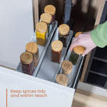 Fineway Expandable 3 Tier Spice Rack Organiser Kitchen Cupboard Storage