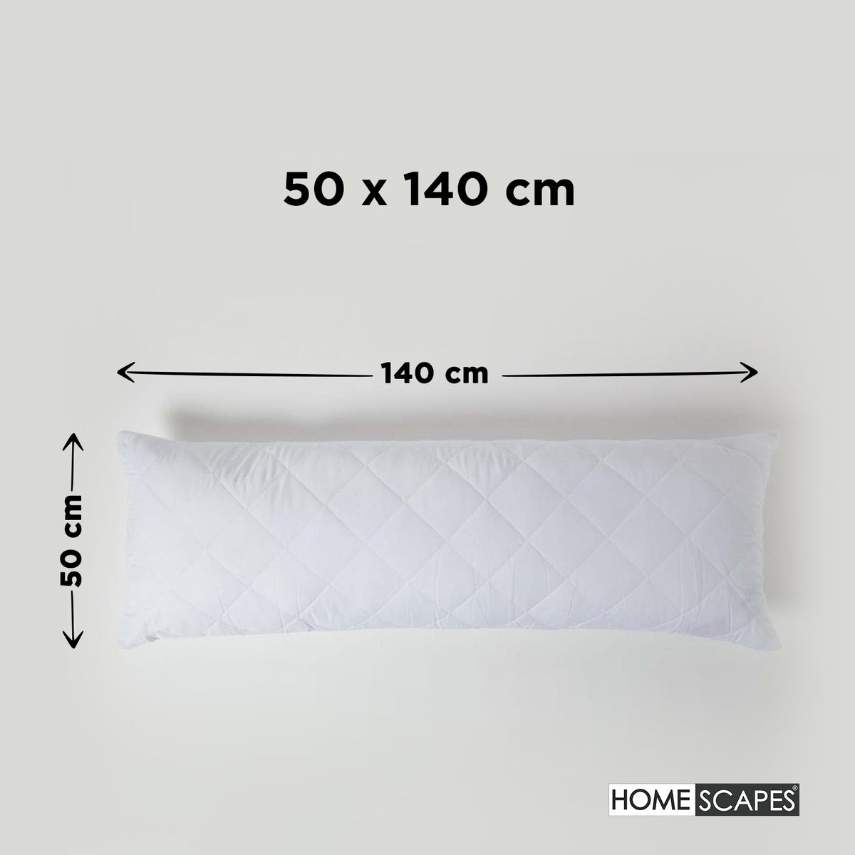 Cotton Rich Quilted Pillow Protectors | Body | White