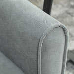 2 Seater Sofa Bed, 3-in-1 Sleeper Sofa With Adjustable Backrest | Grey