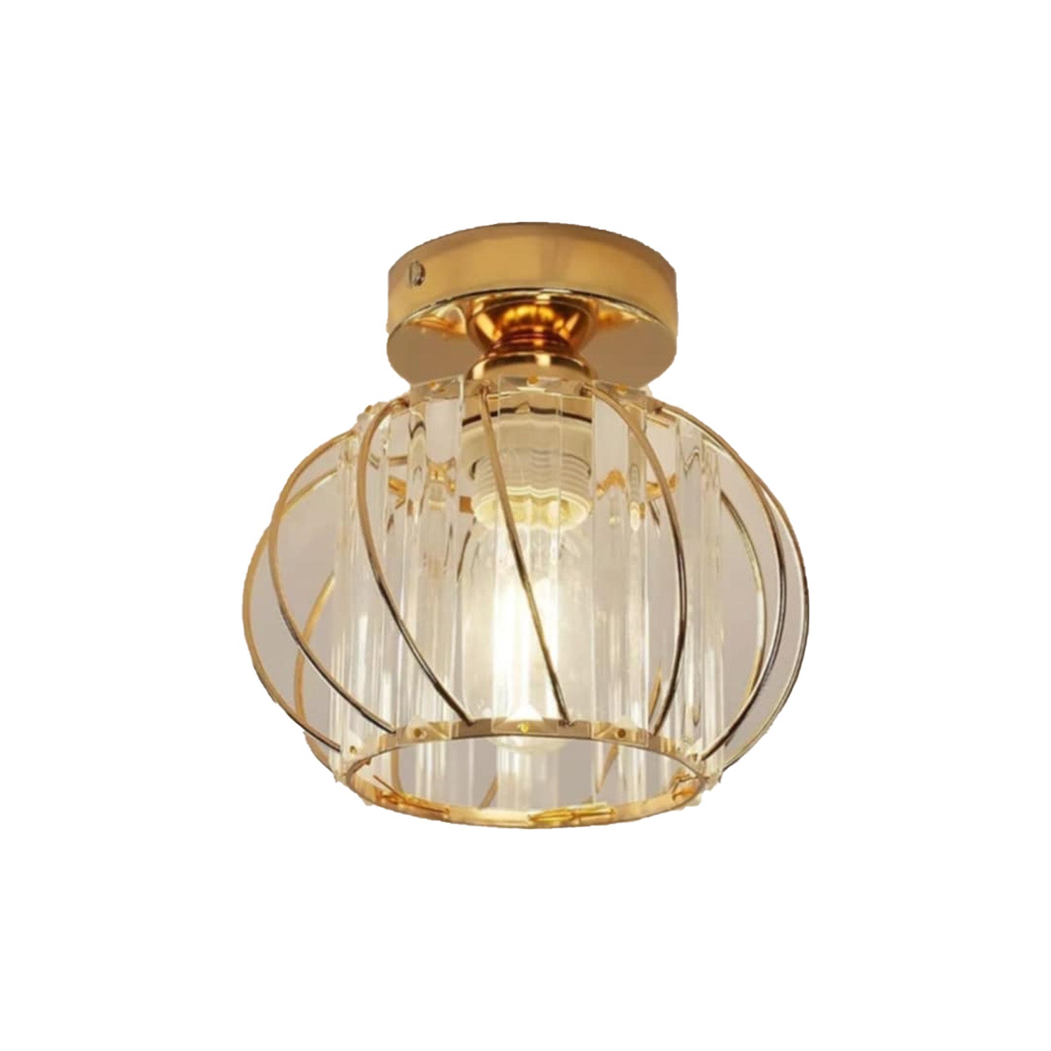 Bath Plus TB+ Modern Flush Mount Crystal Ceiling Light