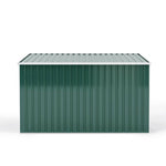 Garden Storage Shed Bike Metal Pent Tool Shed House Galvanized Steel Can Put 3-4 Bicycles (d105x W210x H130cm) | Green