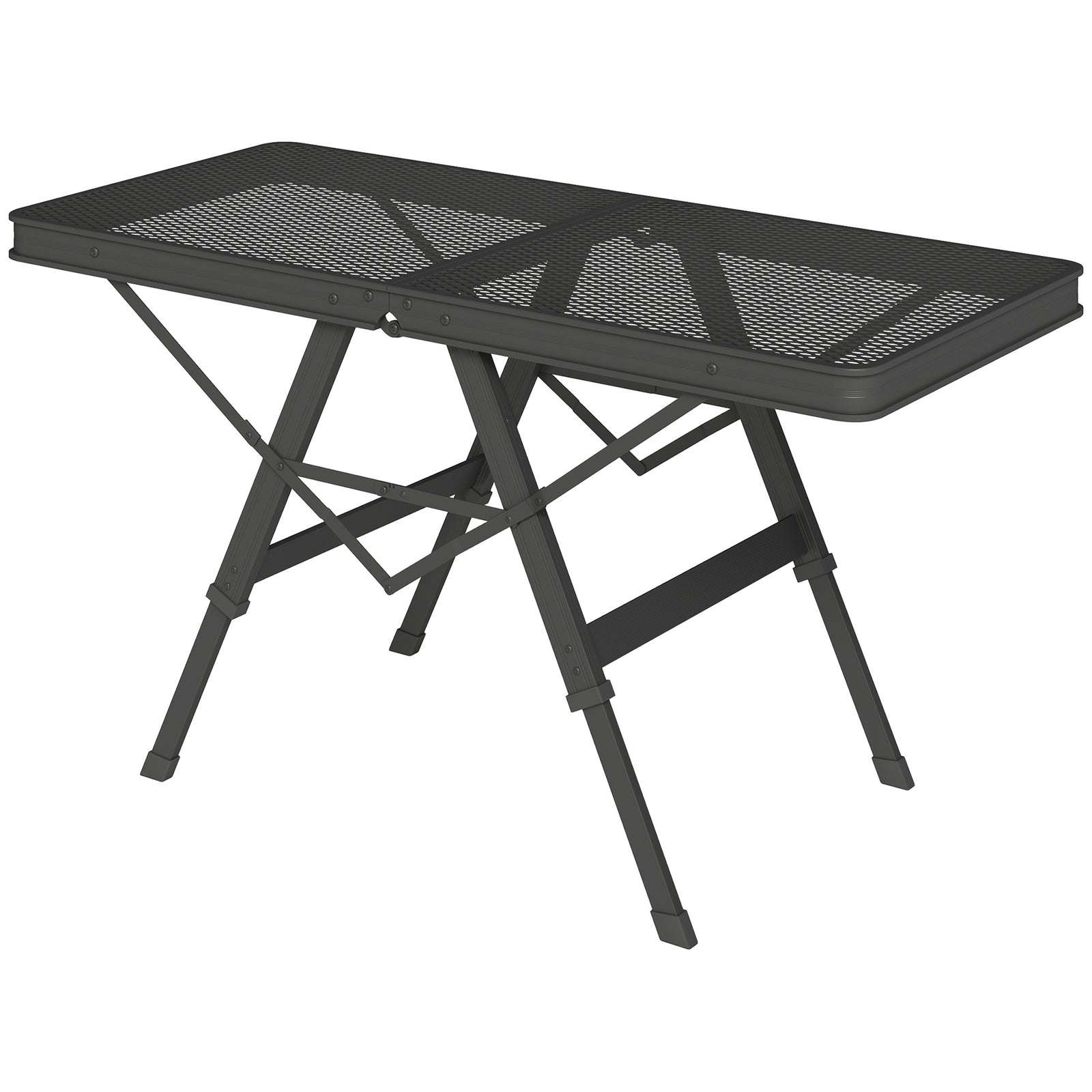 3ft Adjustable Camping Table, Black