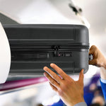 Large 30" Hard Shell Check In Suitcase 8 Spinner Wheels Hold Luggage | Large | Black