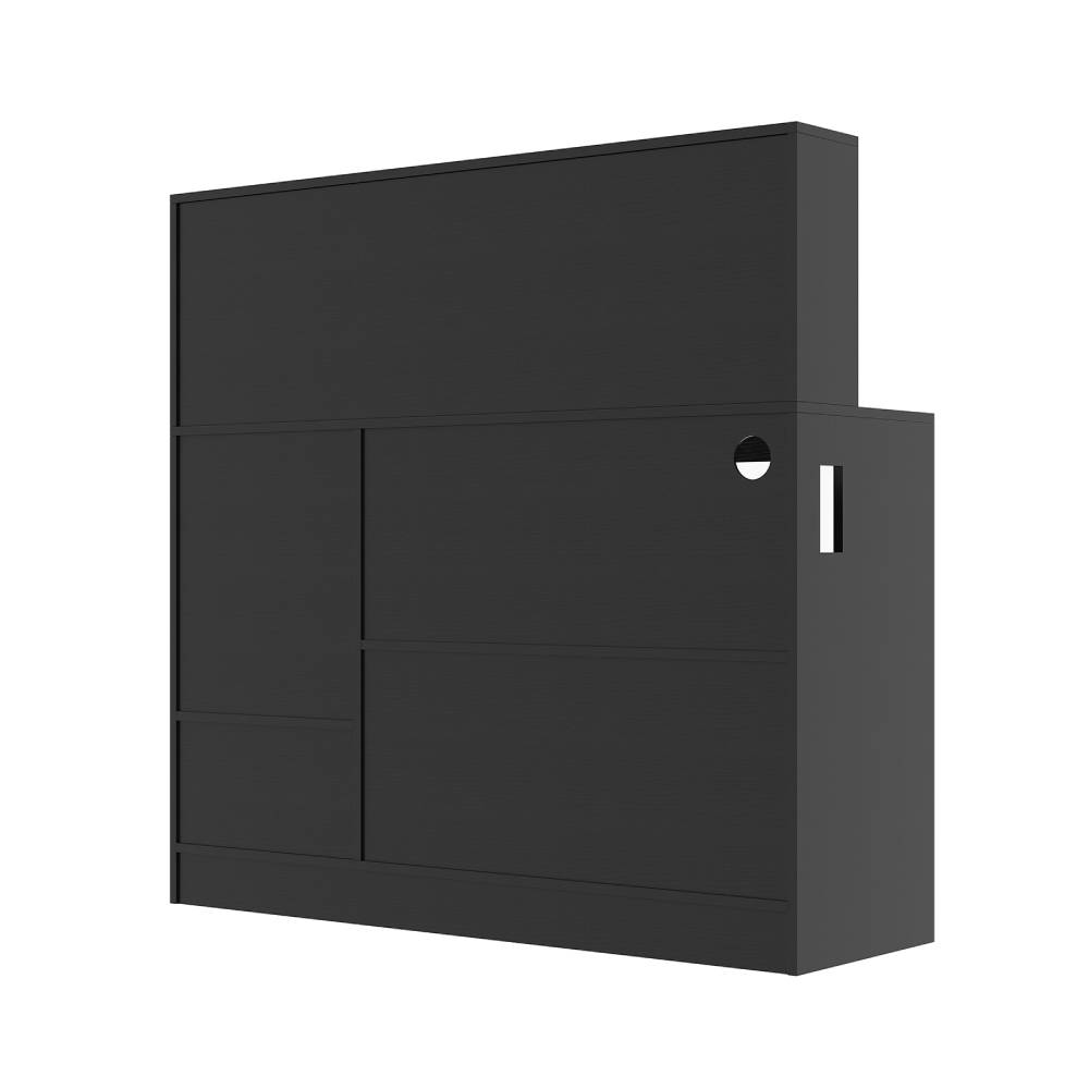 Sideboard Bar Cabinet With Built-in Power Outlet And Led Light Strips