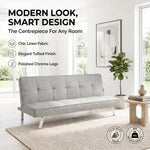 Britney Linen Sofa Bed 3 Seater | Grey