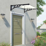 120cm W X 90cm D X 28cm H Door Window Awning Canopy Rain Cover