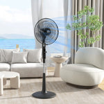12v Dc Standing Fan With 75° Oscillation Mosquito