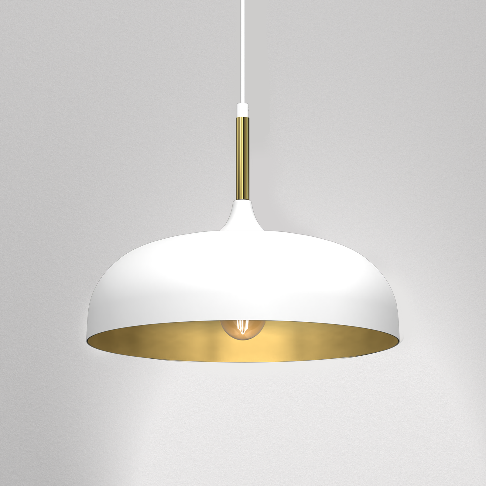 Pendant Lamp Lincoln 1xe27 35cm | 35cm | White