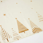 Gold Tree Christmas Table Cloth | 132 x 229cm | Gold