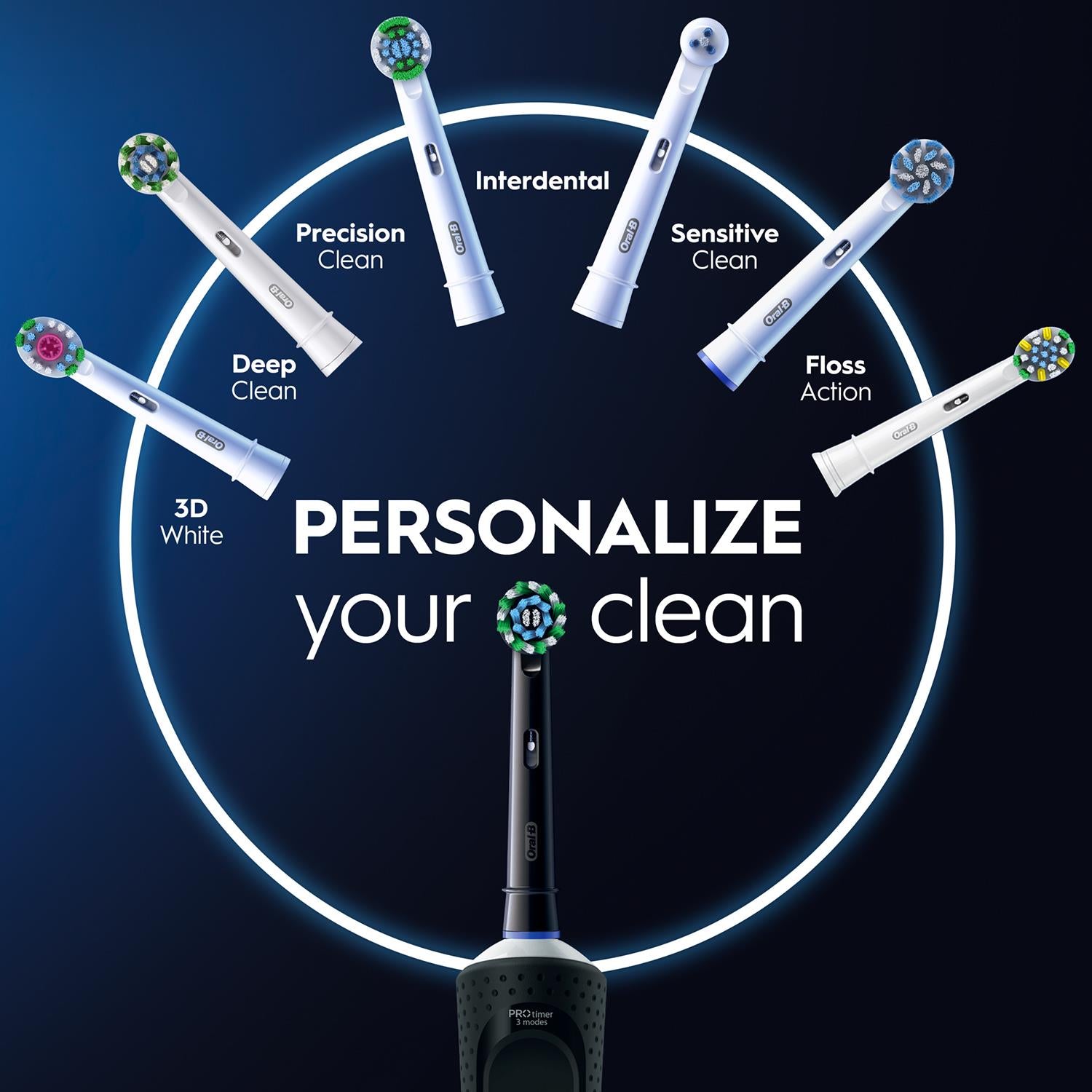 Vitality Pro Duo Rechargeable Electric Toothbrush, Black & Lilac