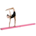 Balance Beam Trainer 2.1m Kids Teens Suede | Pink