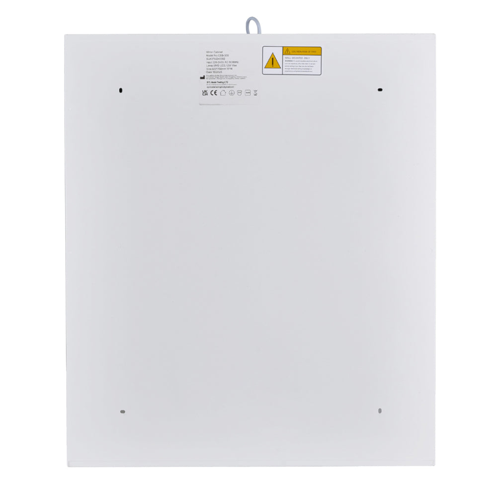 Led Bathroom Mirror Cabinet With Double-sided Mirror, Storage, Anti-fog, Touch Control, Adjustable Color Temperature