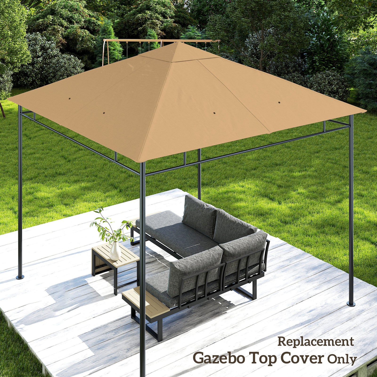 3x3m Gazebo Canopy Replacement Cover