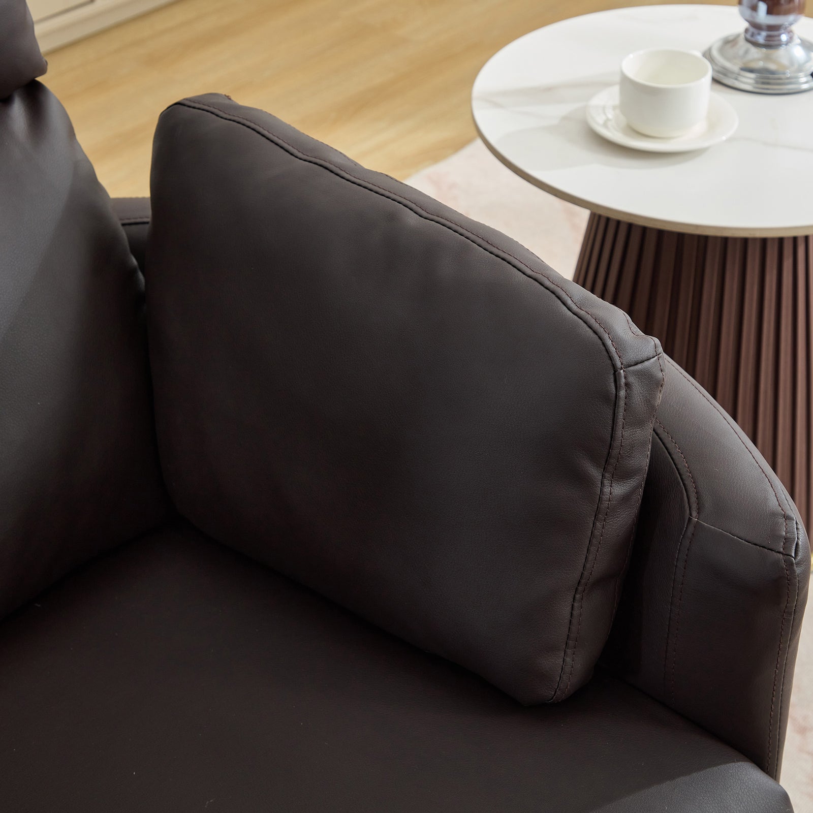 Hudson 2 Seat Rocker Recliner Sofa With Centre Console | Brown